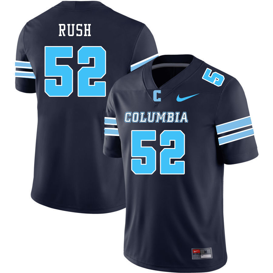 Men-Youth #52 Greer Rush Columbia Lions 2023 College Football Jerseys Stitched-Dark Blue